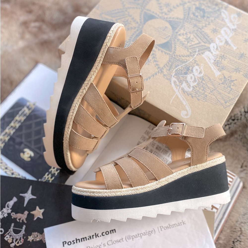 Free People Mykonos Fisherman Flatflorm Wedges